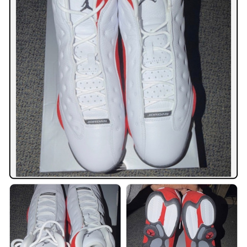 Jordan Air Jordan 13 Retro Chicago White Red Men's Sneakers 414571-102 sz 10